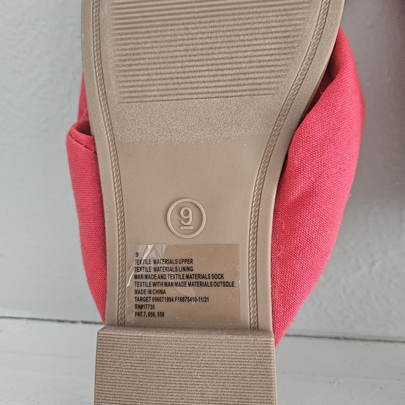 NWOT A New Day Adley Red Bow Flip Flop Sandals - Picture 10 of 10